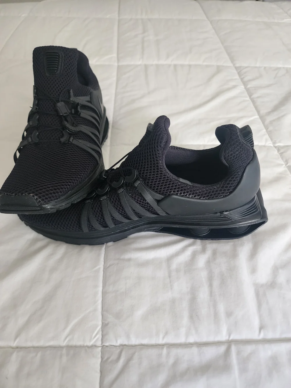 Nike All-Black Mesh Performance Running Shoes